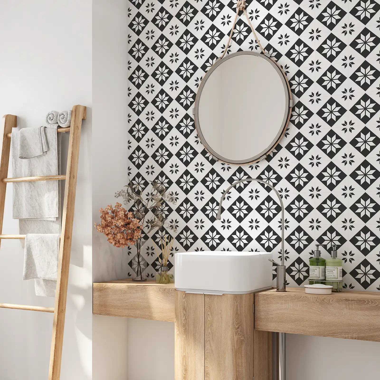 Peel and stick tile stickers - Geometric Tile Seamless Pattern