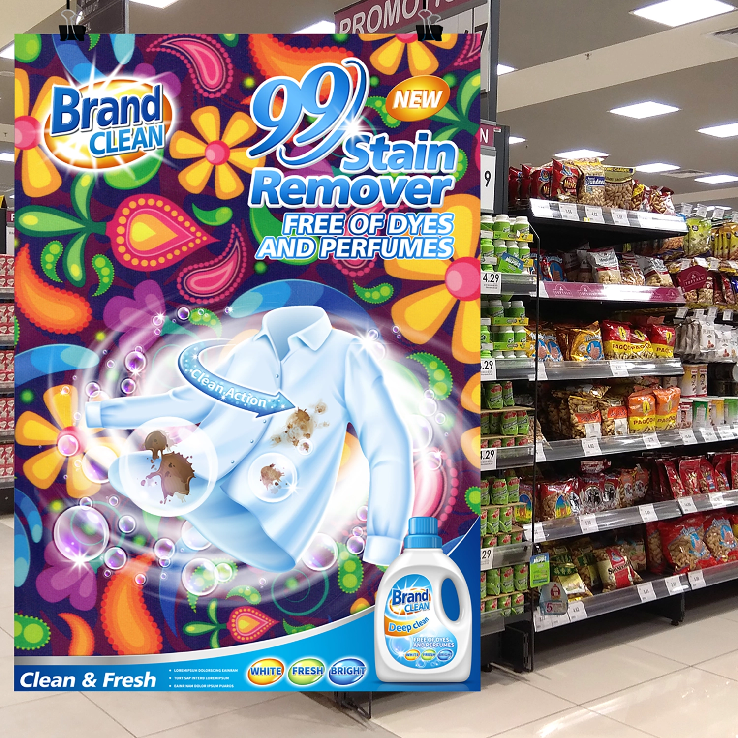 100% recyclable double-sided frontlit fabric 330gsm with white backing