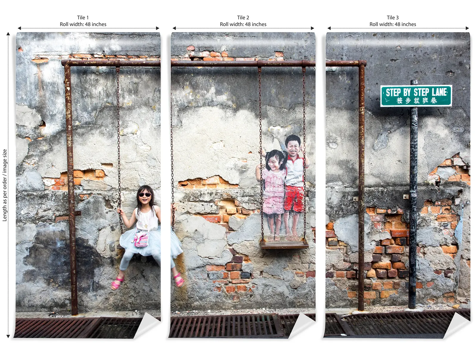 Children on the Swing – Whimsical Wall Art Full of Joy and Innocence, merawalaprint. mera wala print