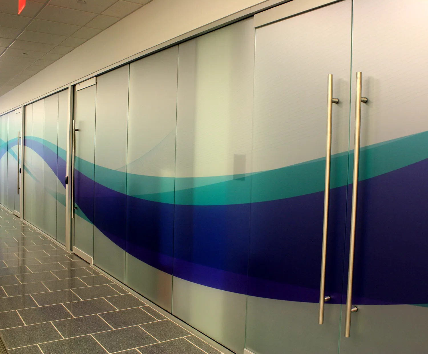 Glass films printing services decorative window films partitions Mera Wala Print Delhi.