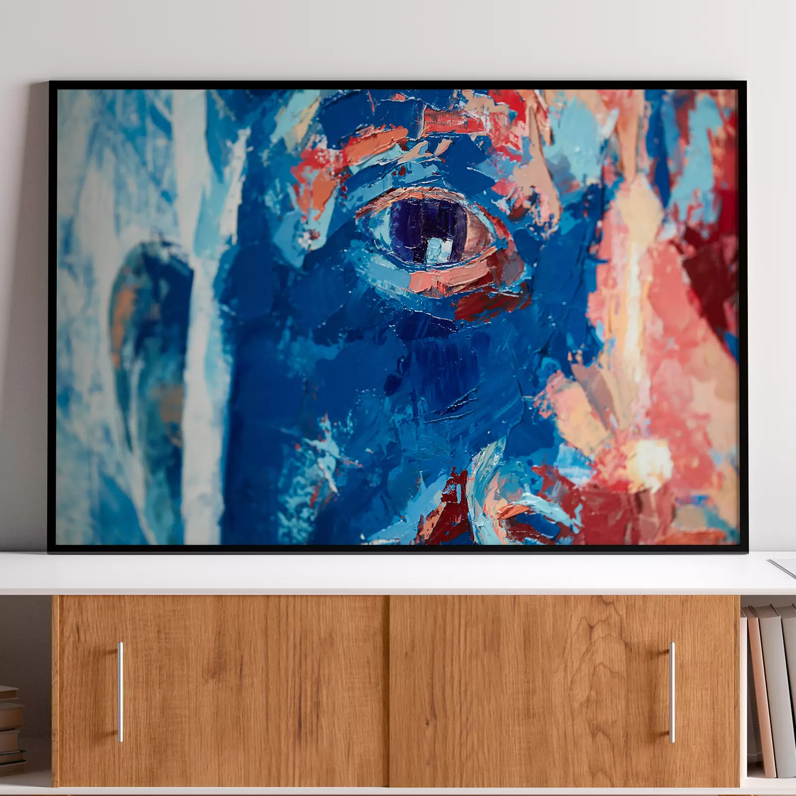 Hand Drawn Oil Painting, Contemporary Modern Art