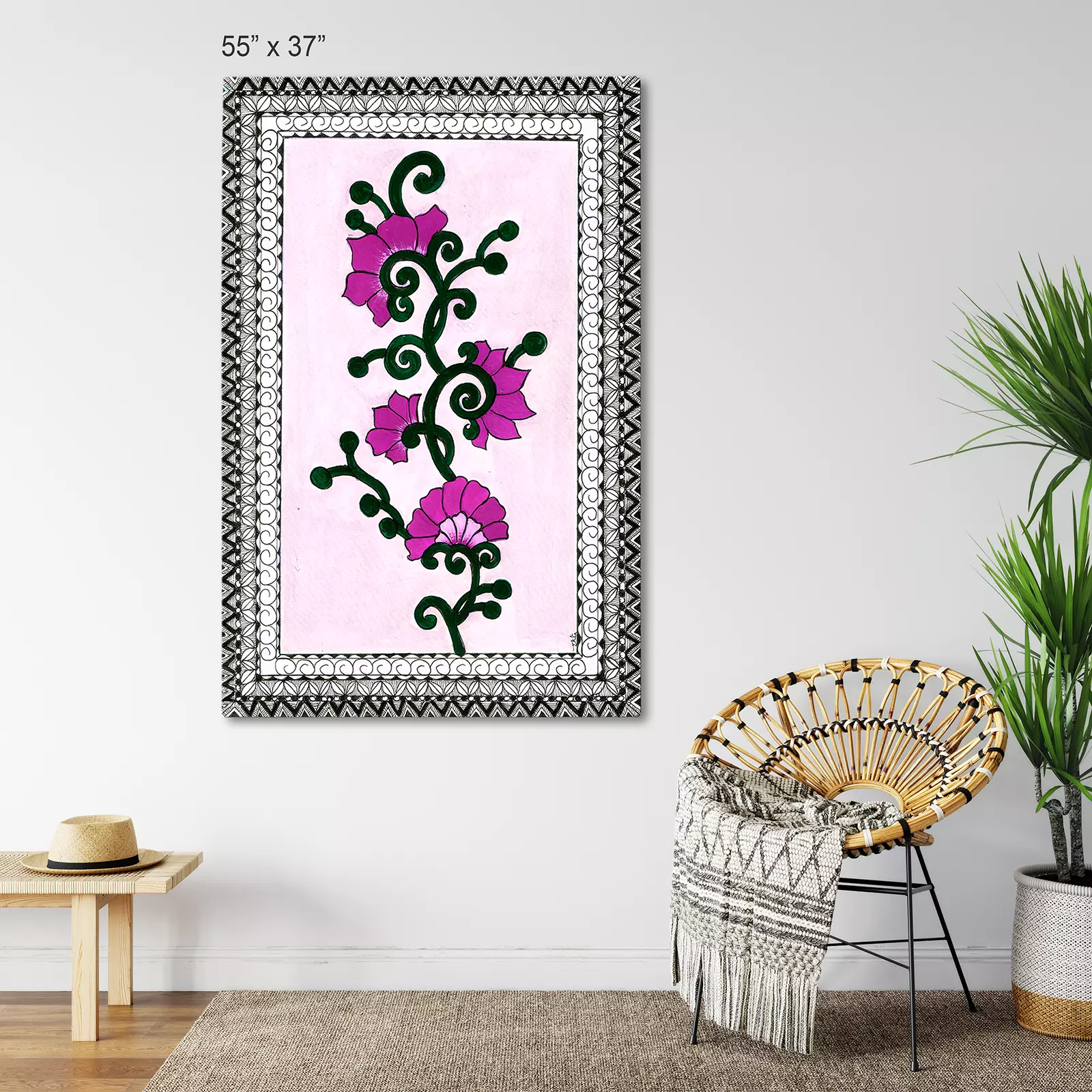 Hand Painted Madhubani Art
