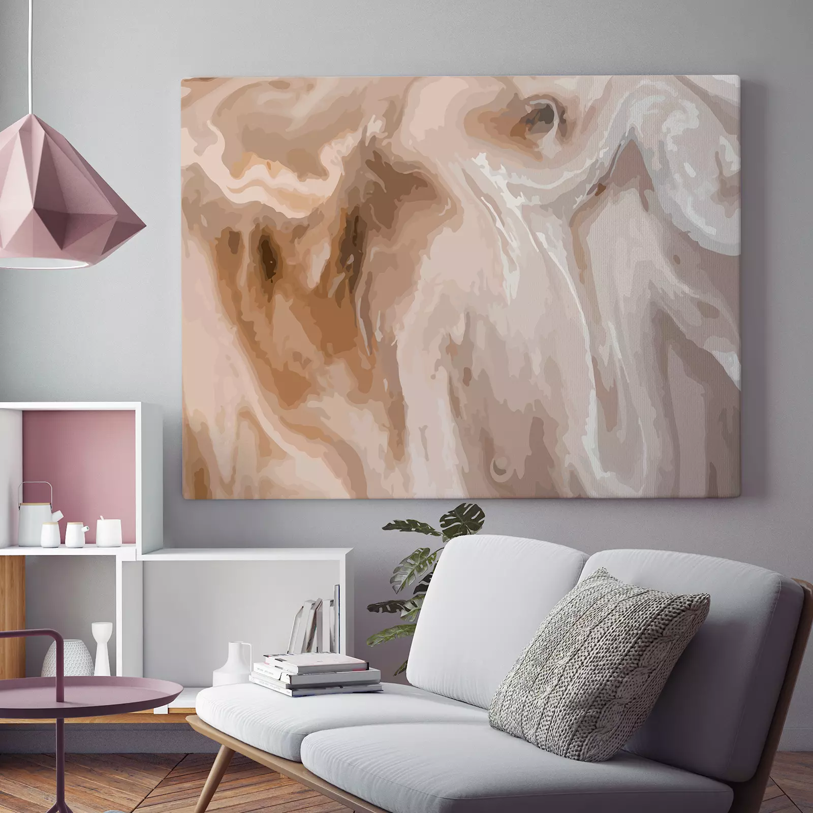 Marble Vector Art in Brown