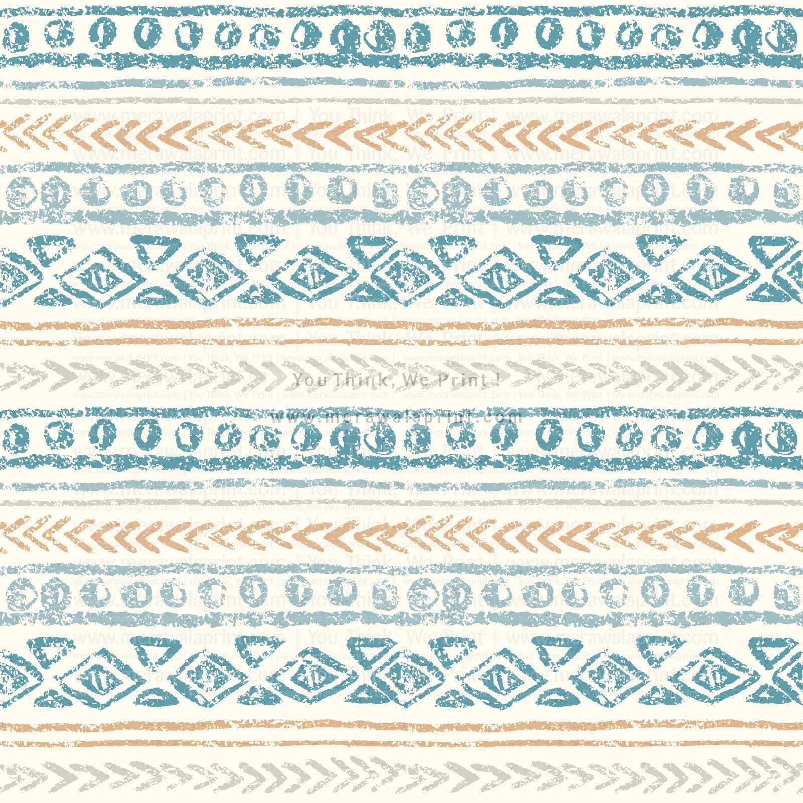 Abstract Ethnic Seamless Pattern – Hand Drawn Tribal Design with Grunge Texture, merawalaprint. mera wala print
