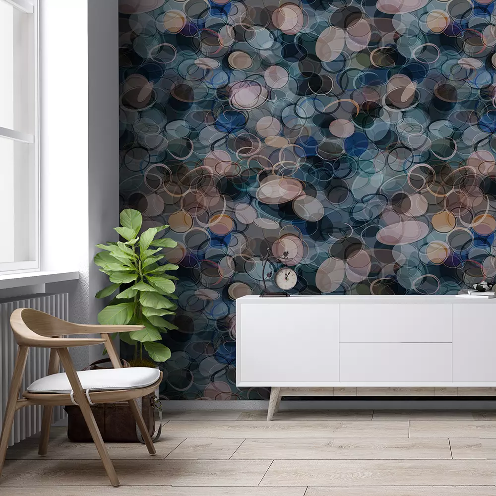 Abstract Stones Seamless Pattern – Curved Ovals in Neutral Tones, merawalaprint. mera wala print