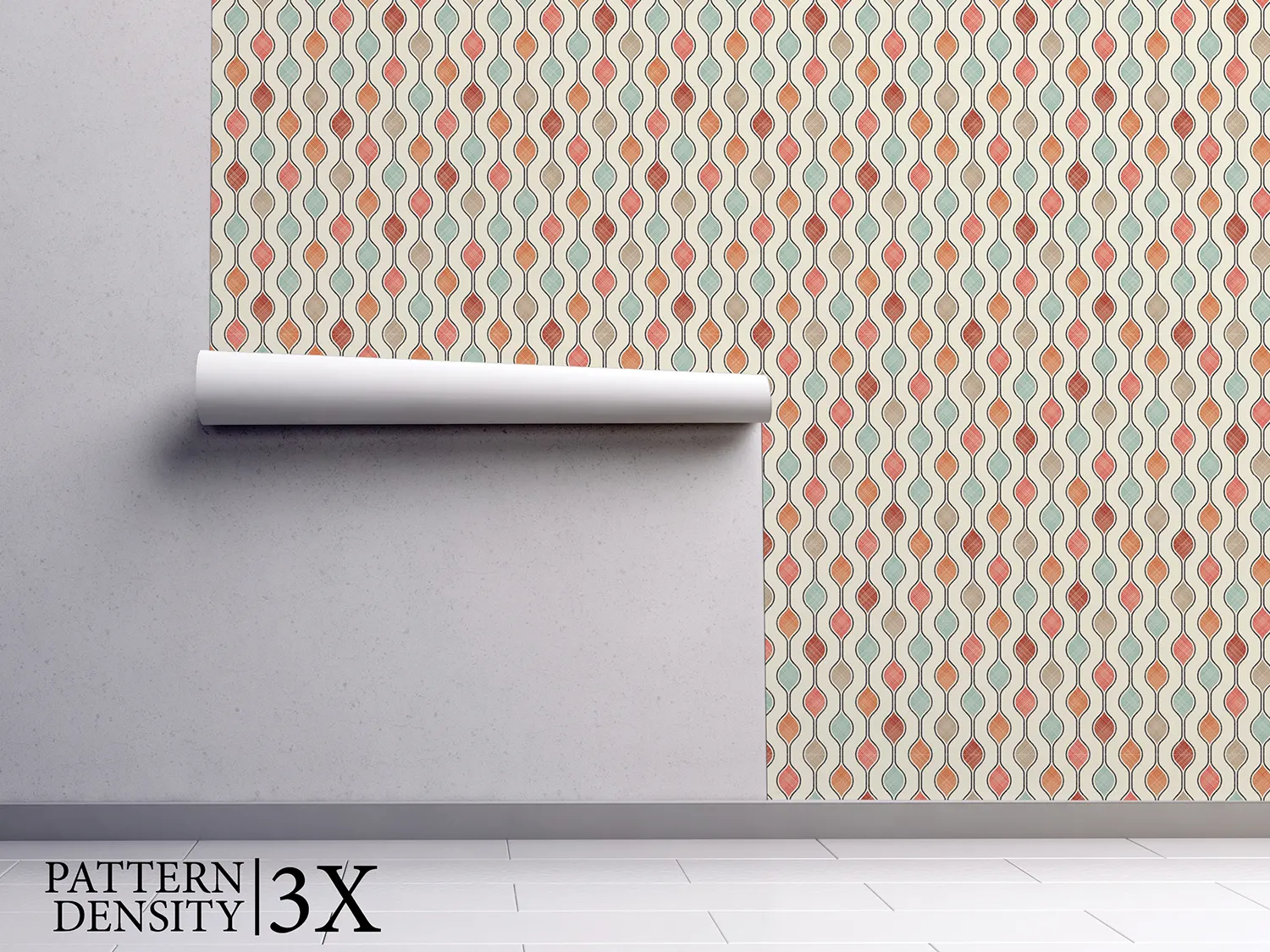 Abstract Wave Stripes Pattern – Seamless Texture Background Design, merawalaprint. mera wala print