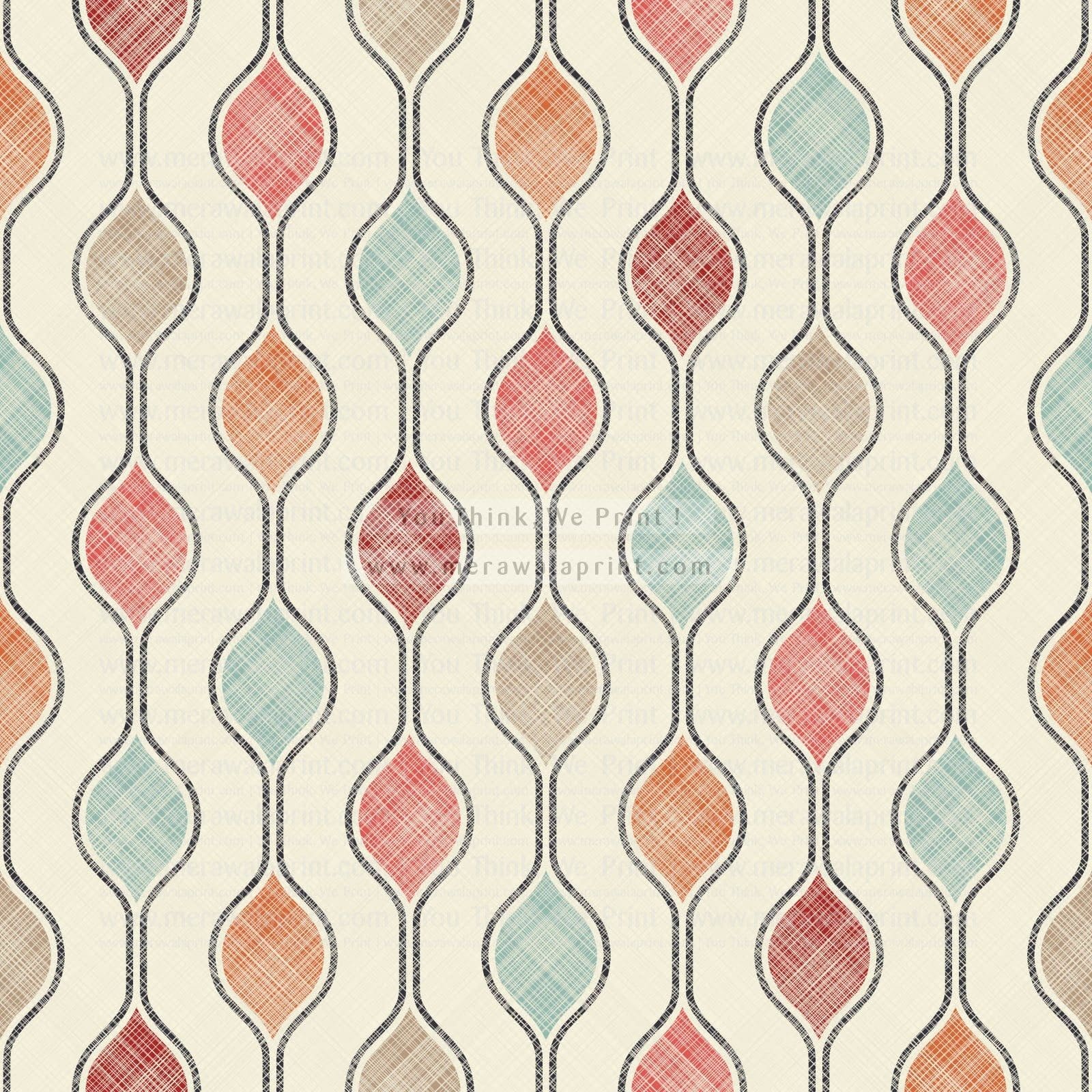 Abstract Wave Stripes Pattern – Seamless Texture Background Design, merawalaprint. mera wala print