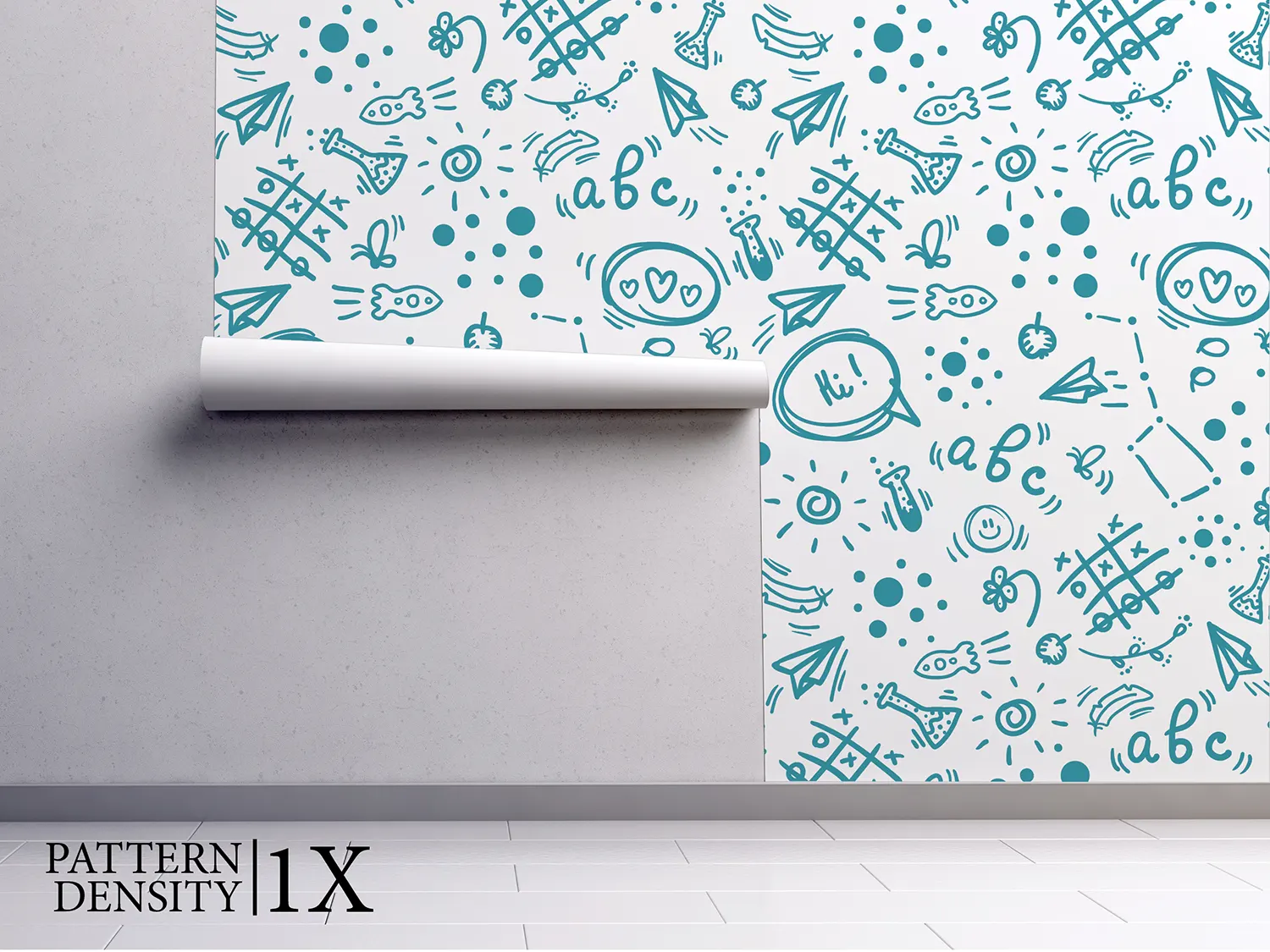 Back to School Doodle Pattern – Hand Drawn Seamless Kids Wallpaper Design. merawalaprint. mera wala print