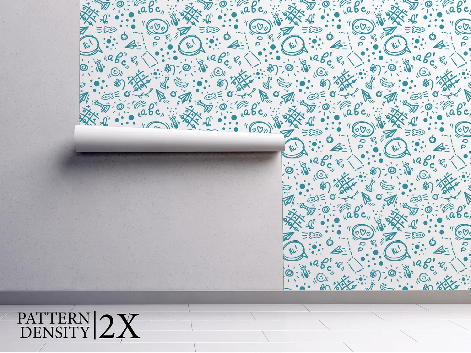 Back to School Doodle Pattern – Hand Drawn Seamless Kids Wallpaper Design. merawalaprint. mera wala print
