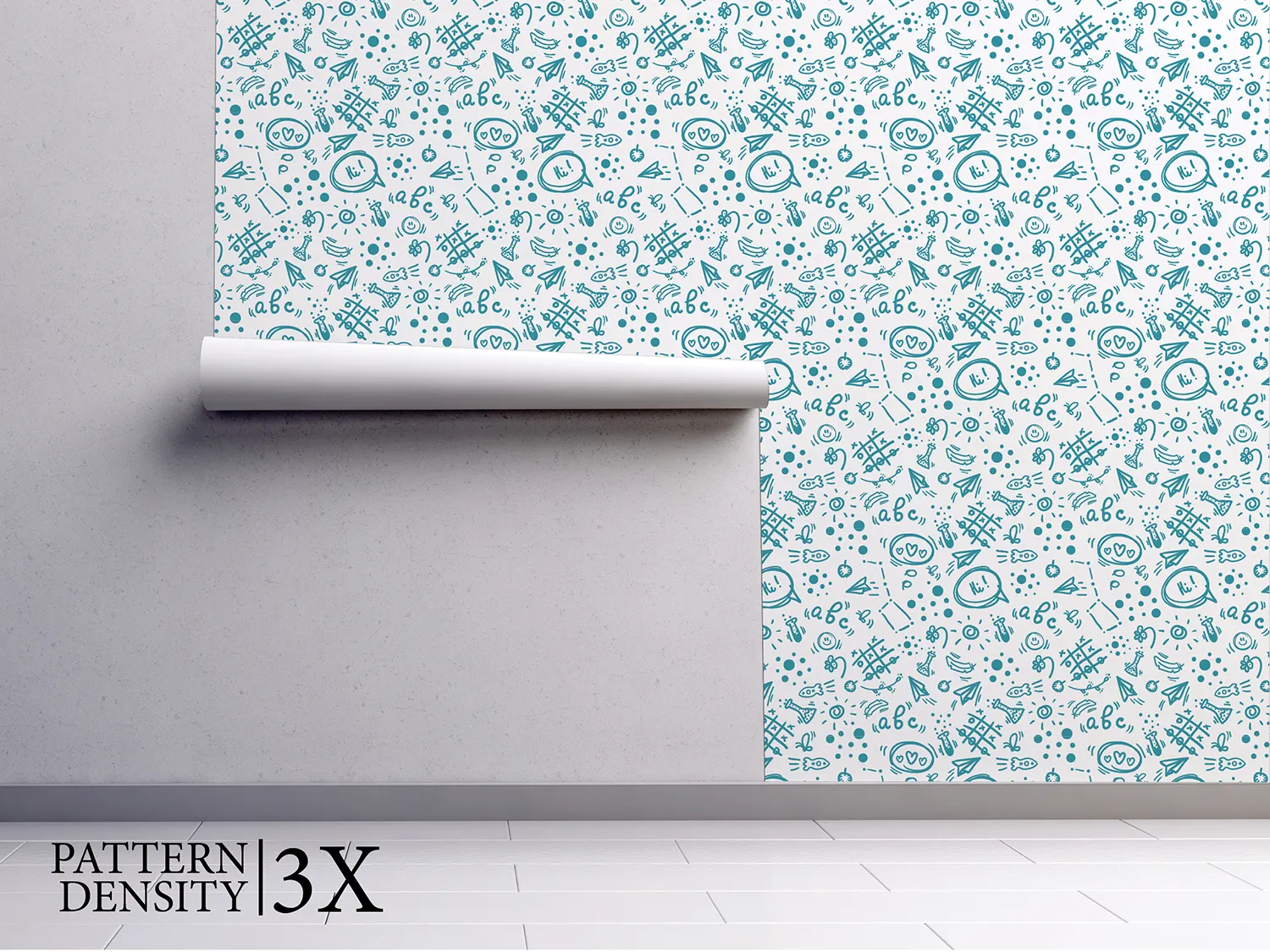 Back to School Doodle Pattern – Hand Drawn Seamless Kids Wallpaper Design. merawalaprint. mera wala print