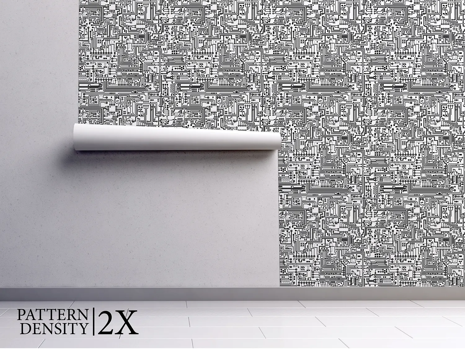 Computer Circuit Board Pattern – Seamless Vector Tech Texture, merawalaprint. mera wala print