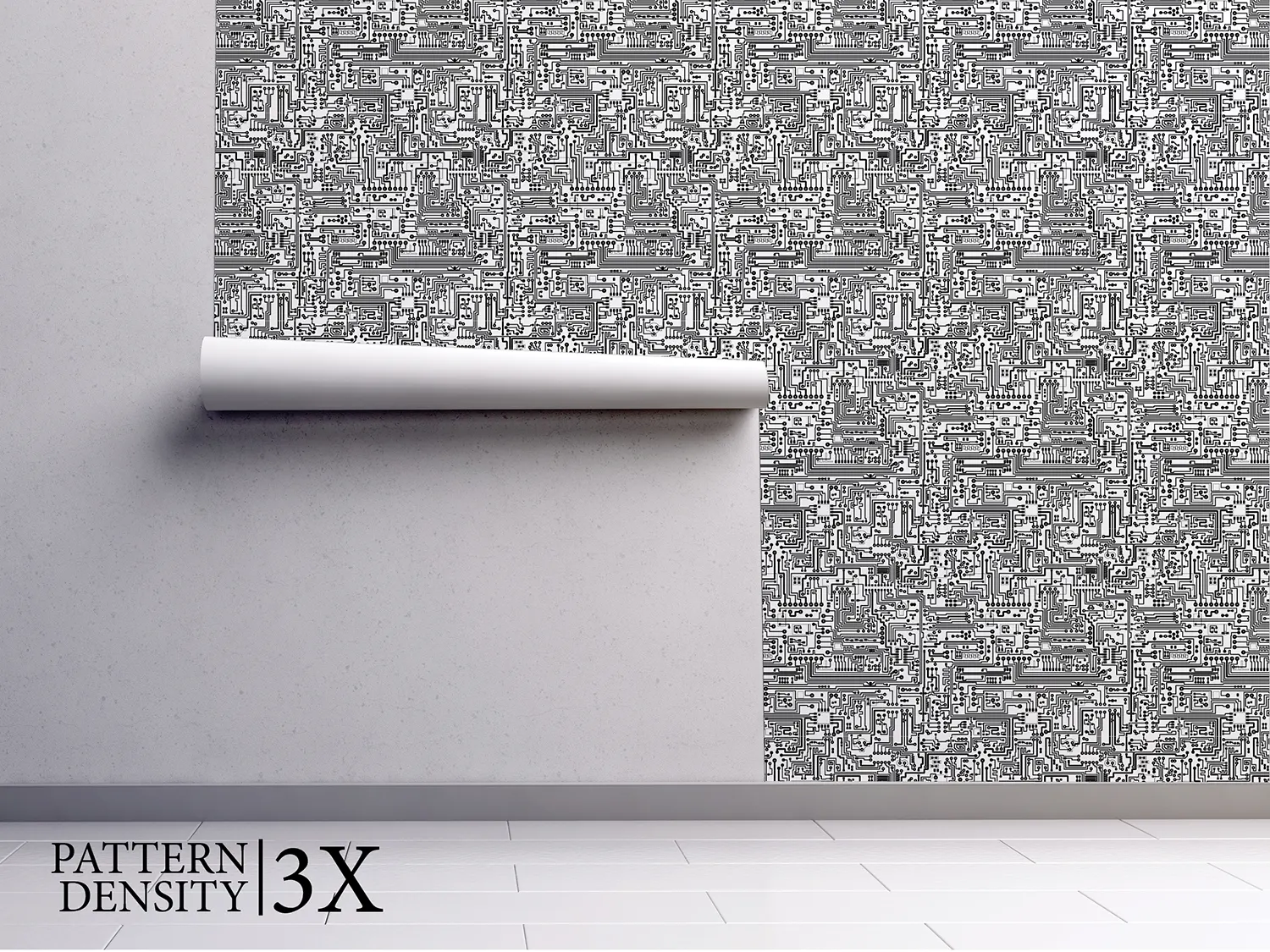 Computer Circuit Board Pattern – Seamless Vector Tech Texture, merawalaprint. mera wala print