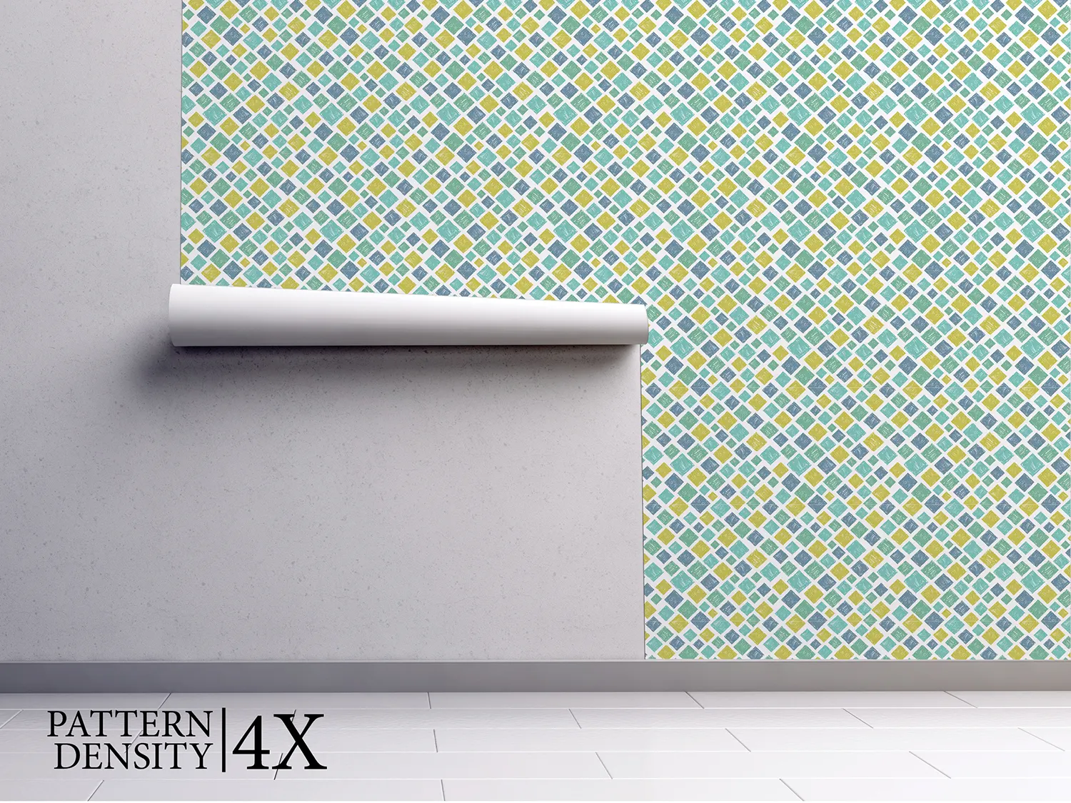 Crayon Blocks – Handmade Geometrical Pattern with Vibrant Crayon Colors, merawalaprint. mera wala print