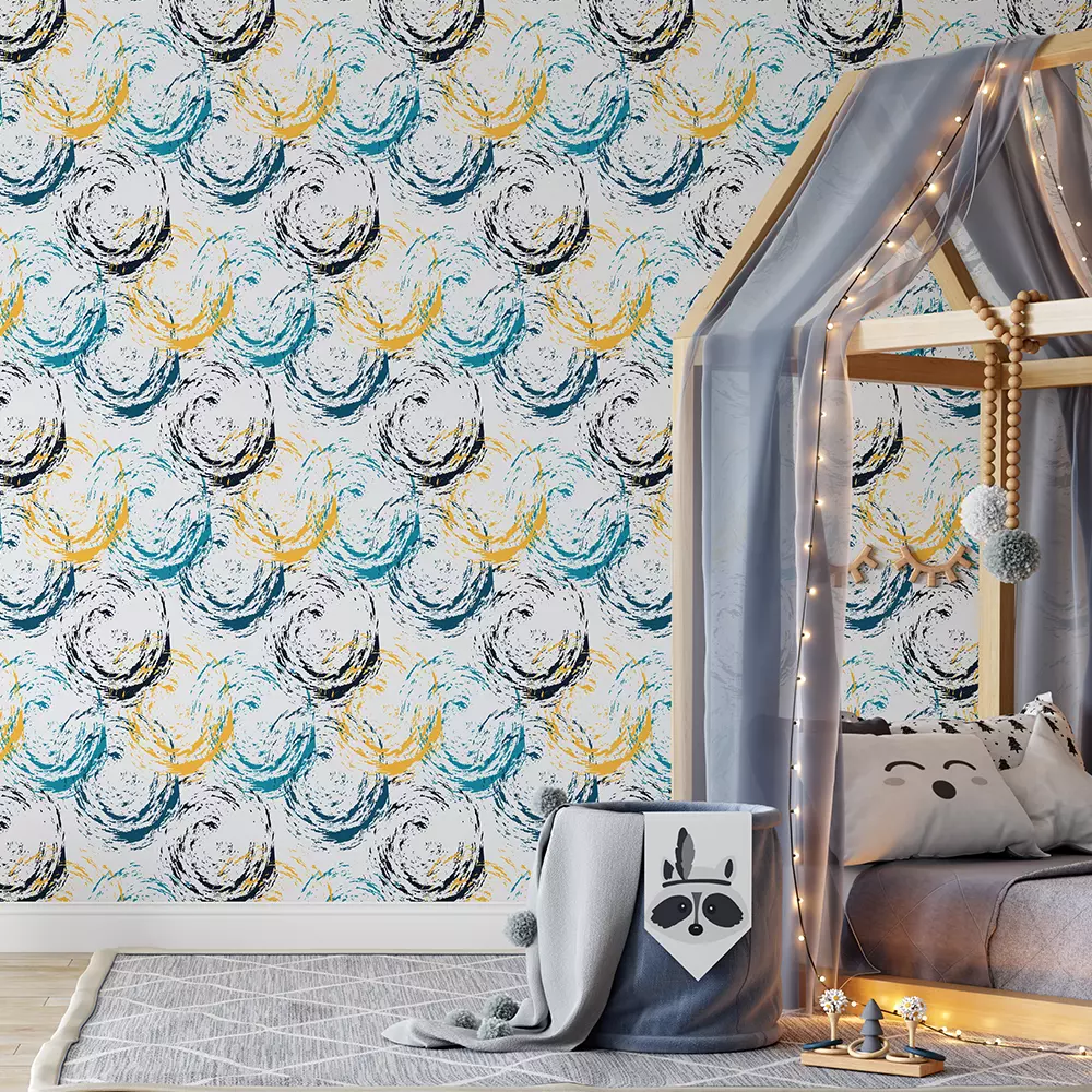 Abstract Circle Seamless Wallpaper – Modern Geometric Design for Stylish Interiors, merawalaprint. mera wala print