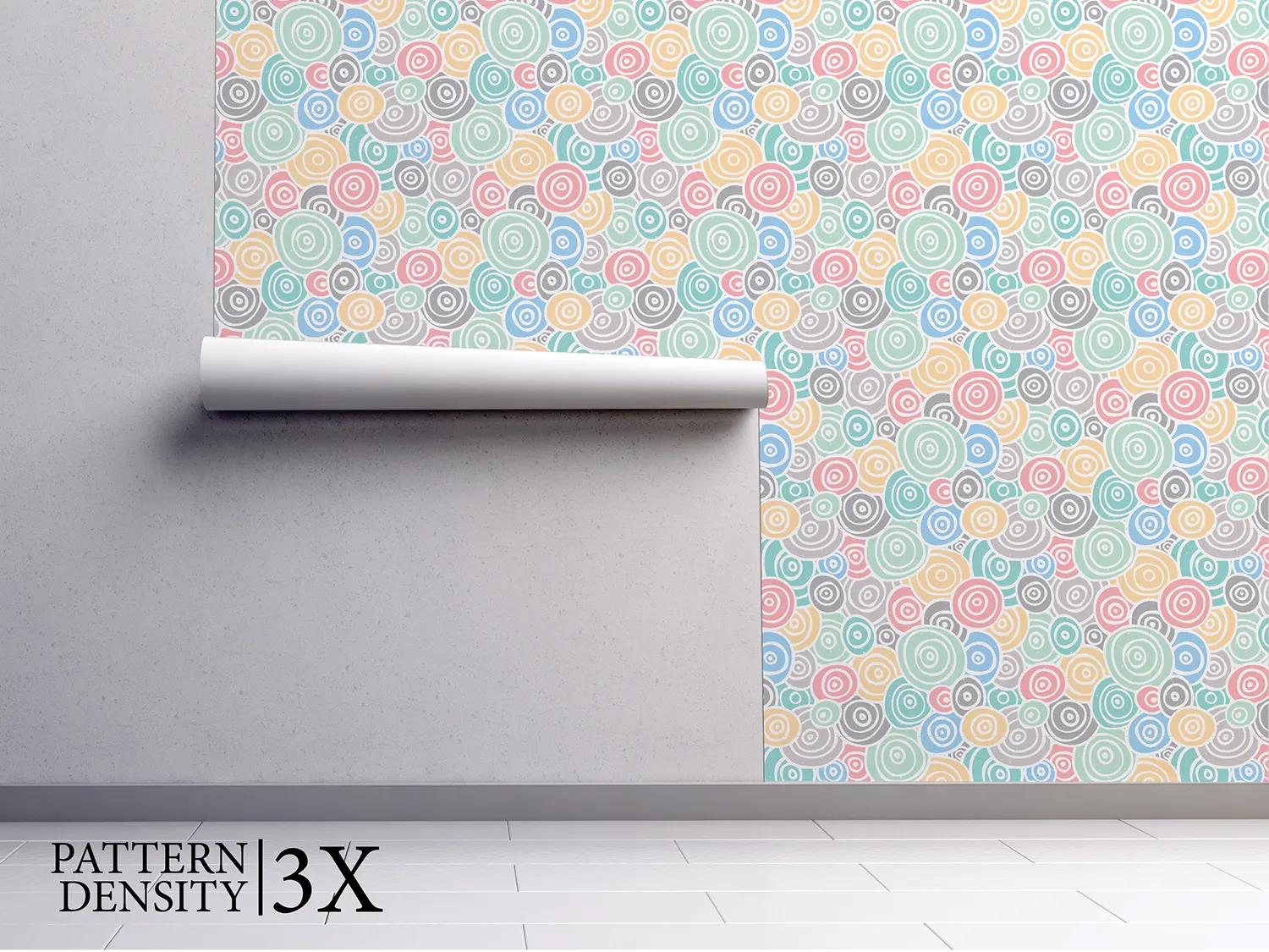 Pastel Candy Art Wallpaper – Retro Pop Art Seamless Pattern for Kids Room, merawalaprint. mera wala print