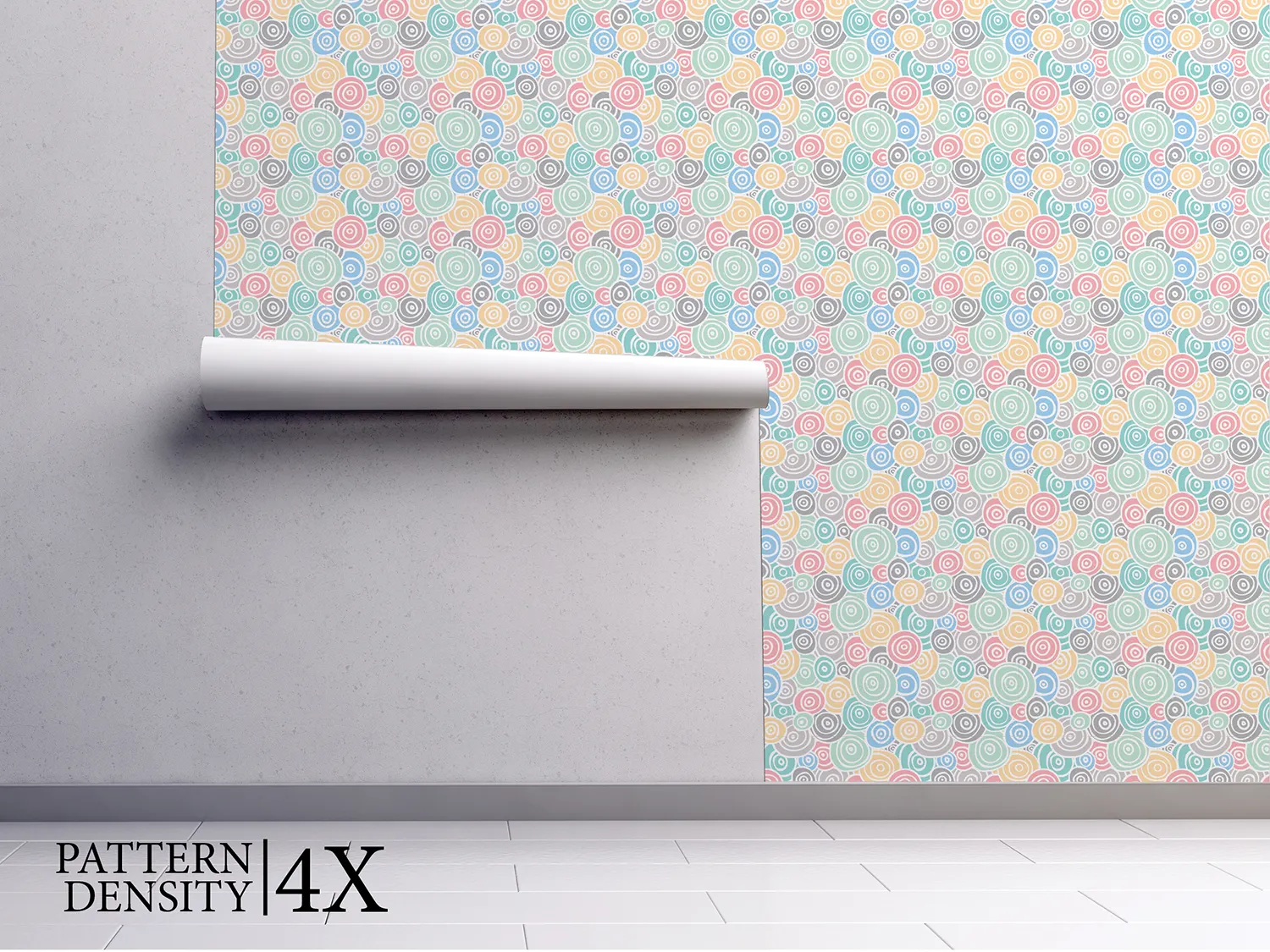 Pastel Candy Art Wallpaper – Retro Pop Art Seamless Pattern for Kids Room, merawalaprint. mera wala print