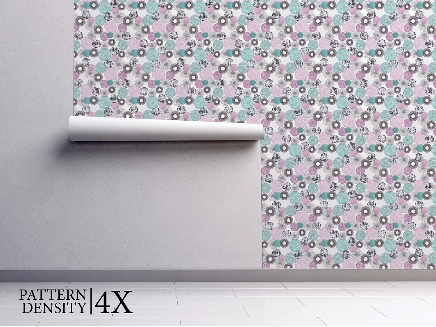 Endless Doodle Circles – Seamless Abstract Background Pattern, merawalaprint. mera wala print