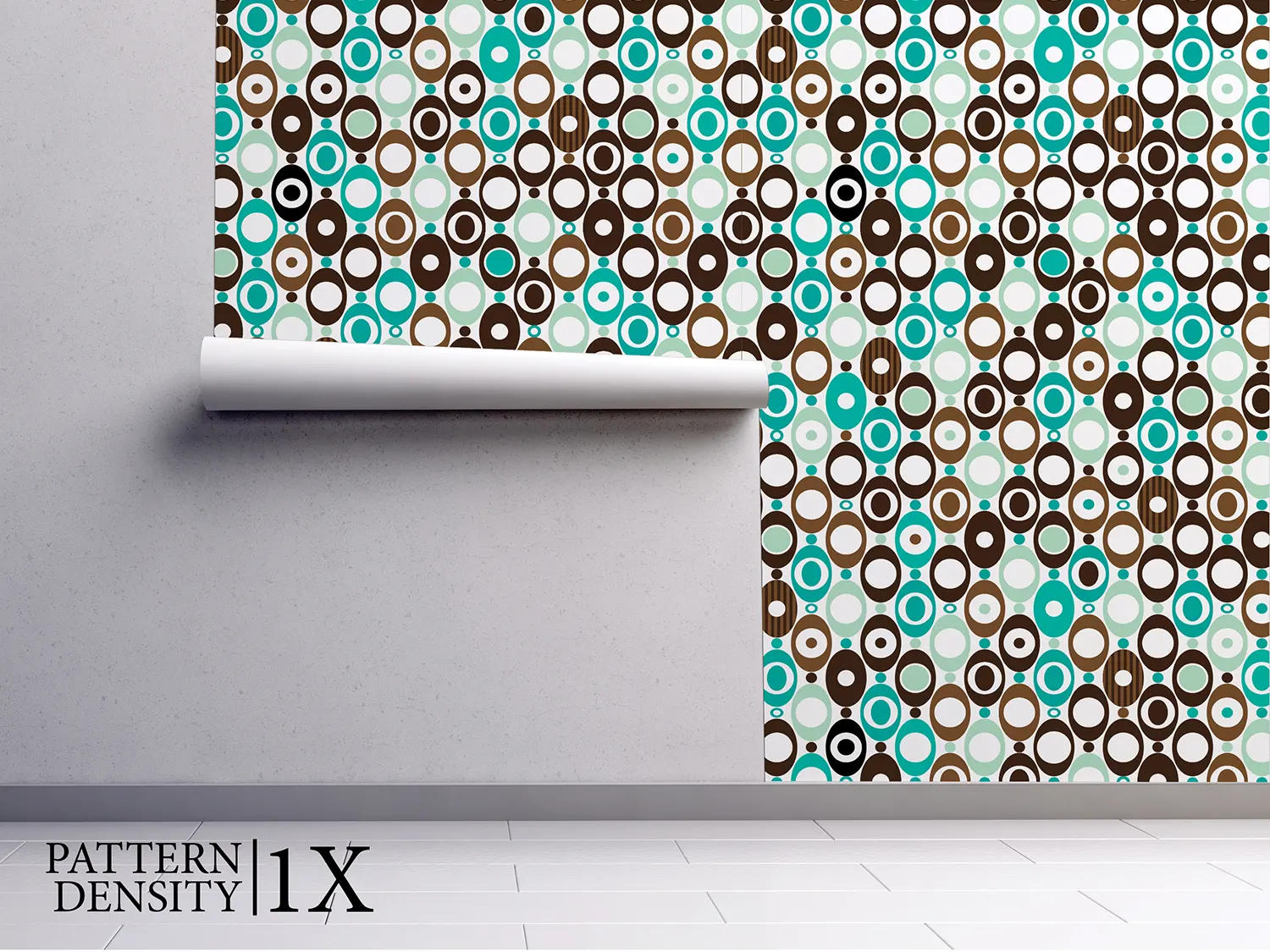 Ovals in Seventies Wallpaper – Retro Inspired Contemporary Wall Design, merawalaprint. mera wala print