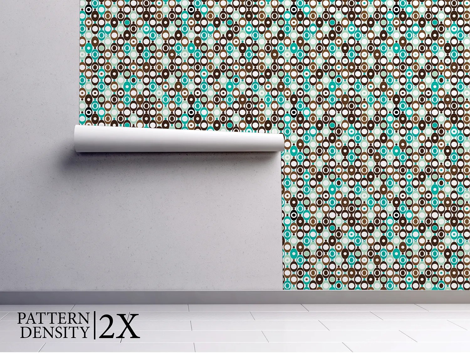 Ovals in Seventies Wallpaper – Retro Inspired Contemporary Wall Design, merawalaprint. mera wala print