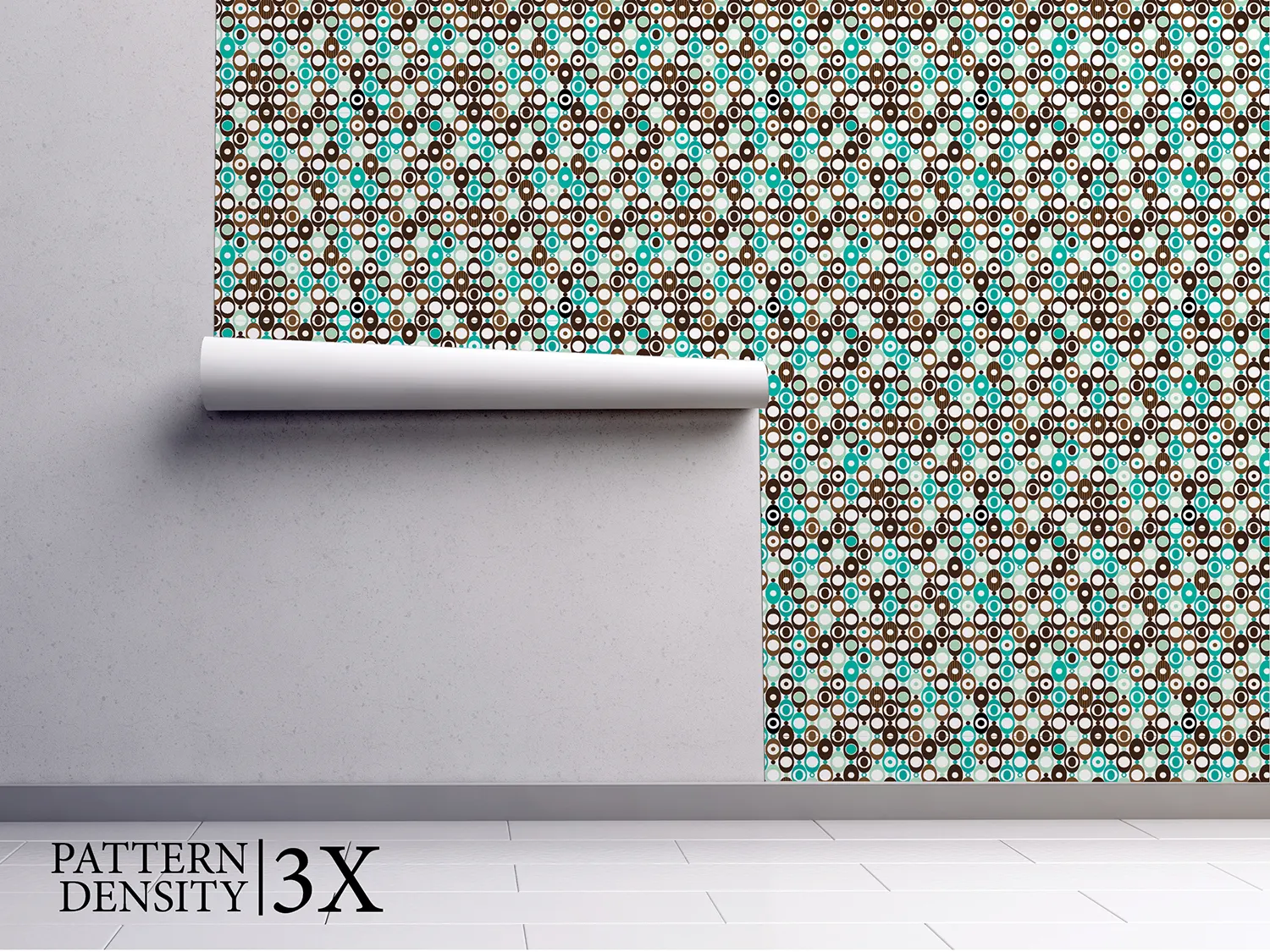 Ovals in Seventies Wallpaper – Retro Inspired Contemporary Wall Design, merawalaprint. mera wala print