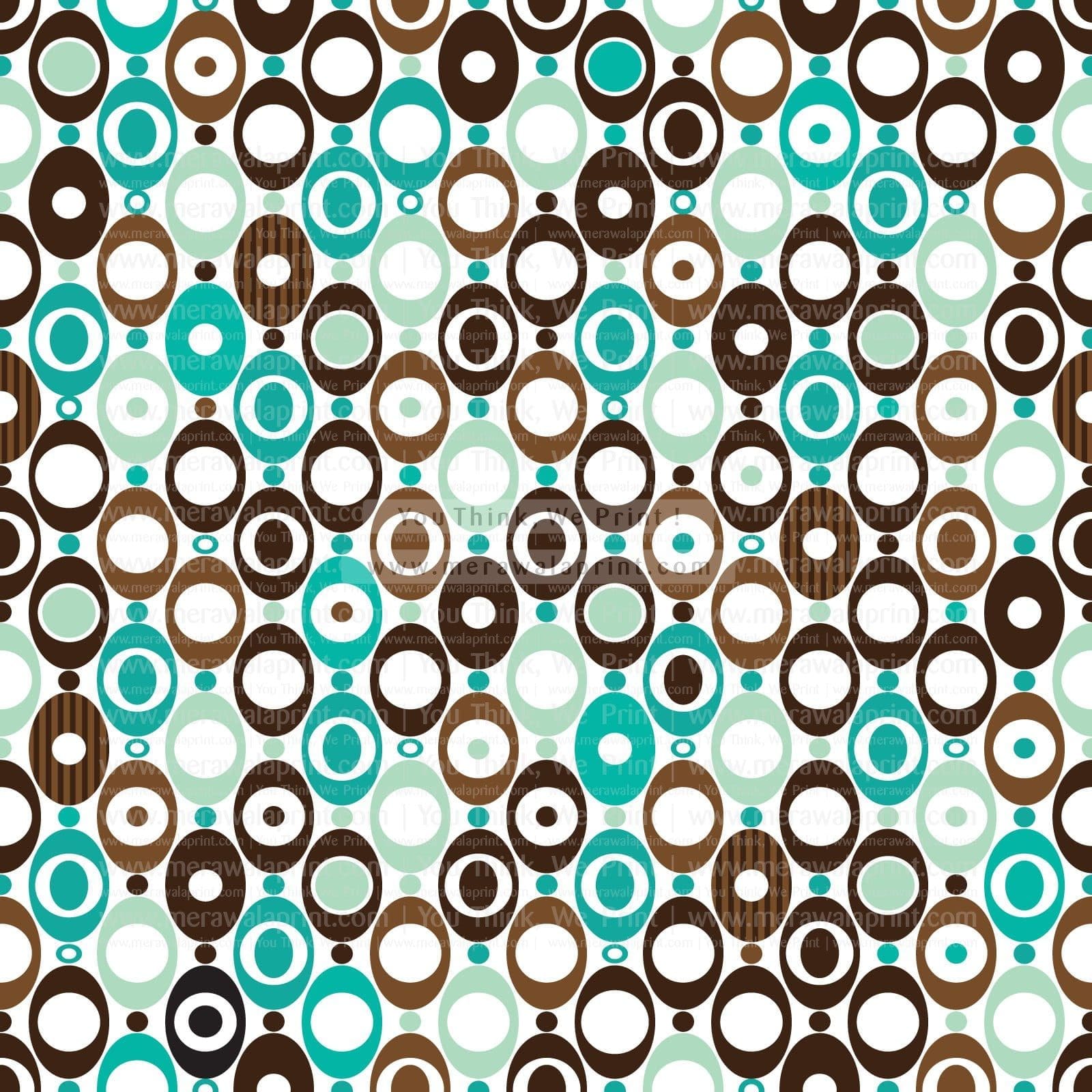 Ovals in Seventies Wallpaper – Retro Inspired Contemporary Wall Design, merawalaprint. mera wala print