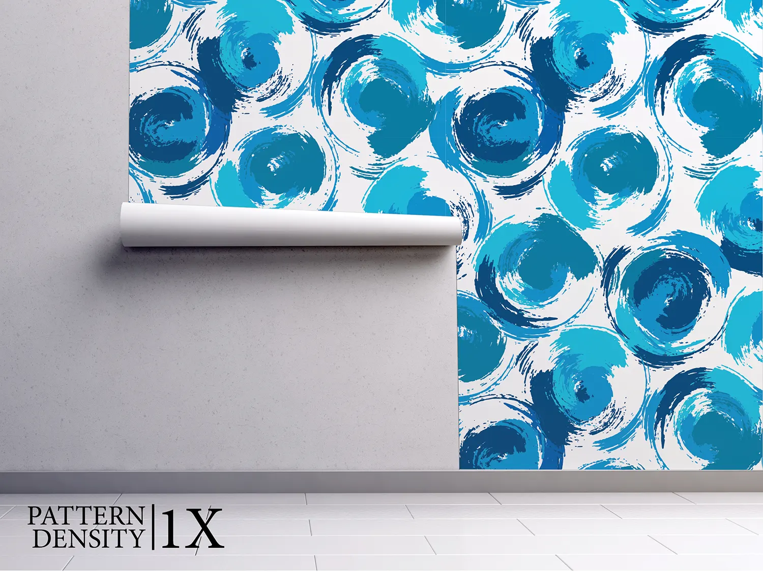 Stylish-pattern-with-blue-grunge-circles-