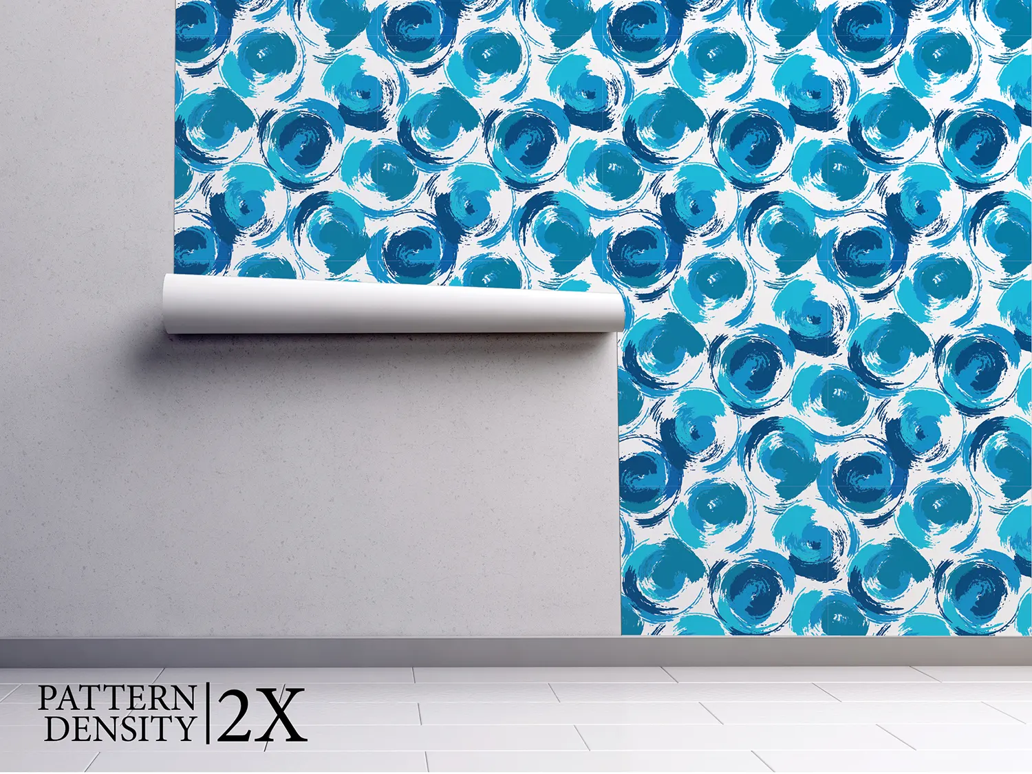 Stylish-pattern-with-blue-grunge-circles-