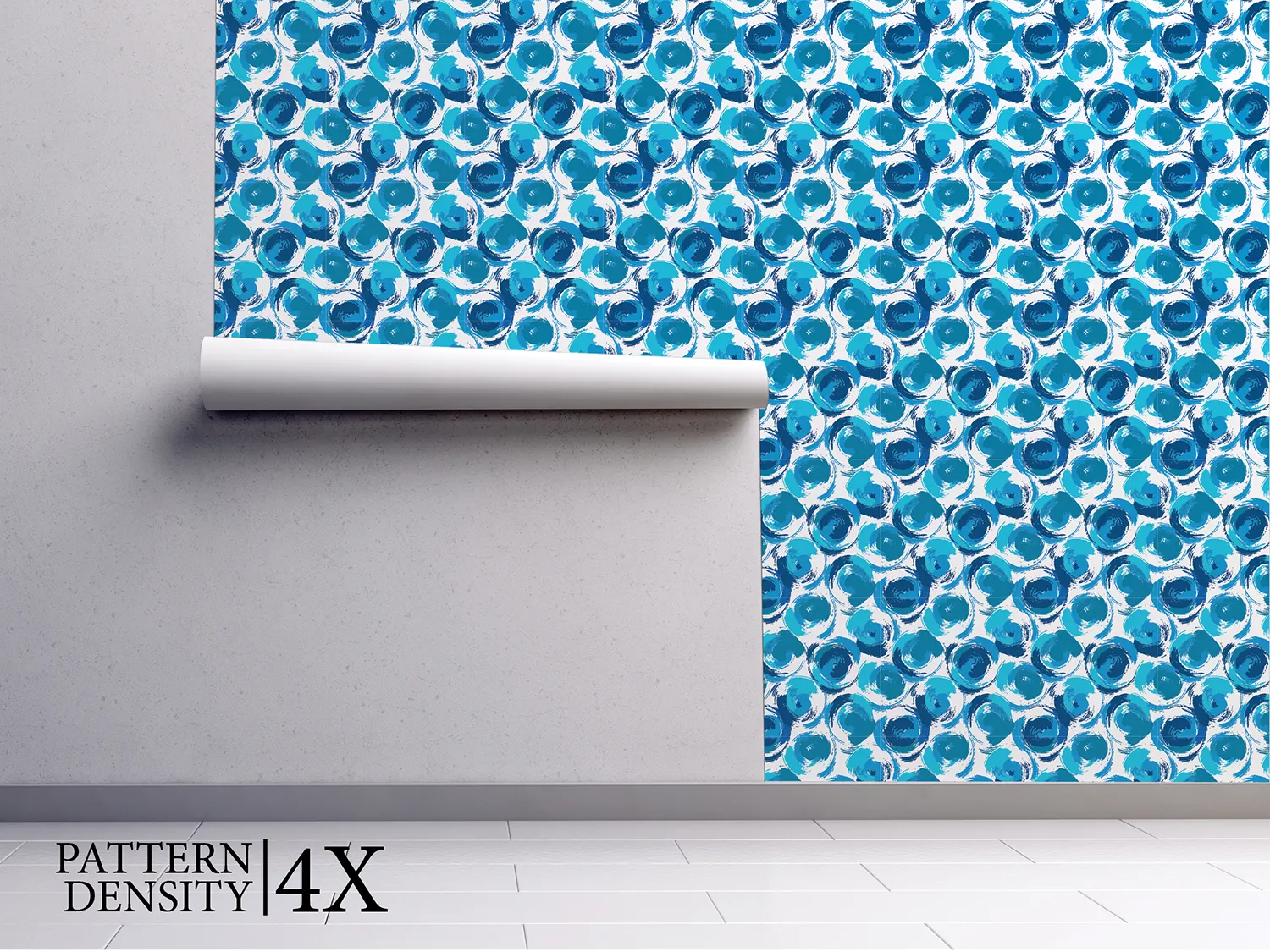 Stylish-pattern-with-blue-grunge-circles-