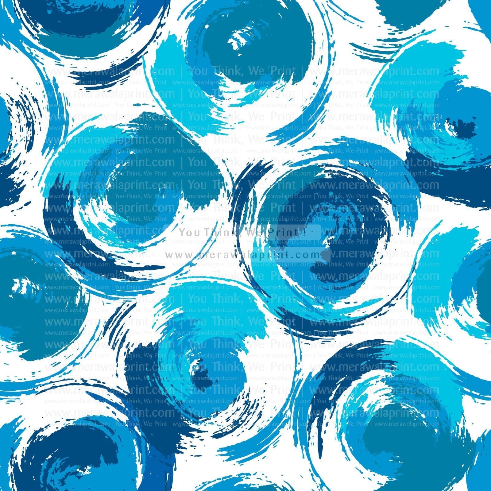 Stylish pattern with blue grunge circles. Vector illustration.