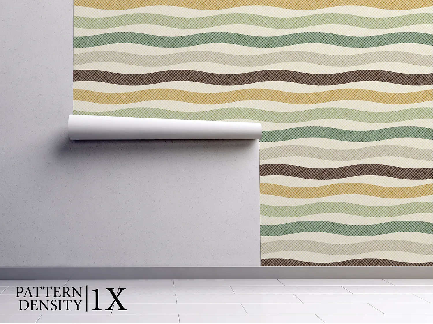 Pastel Wavy Mesh Stripes Wallpaper – Seamless Vector Pattern with Stylish Fabric Texture, merawalaprint. mera wala print