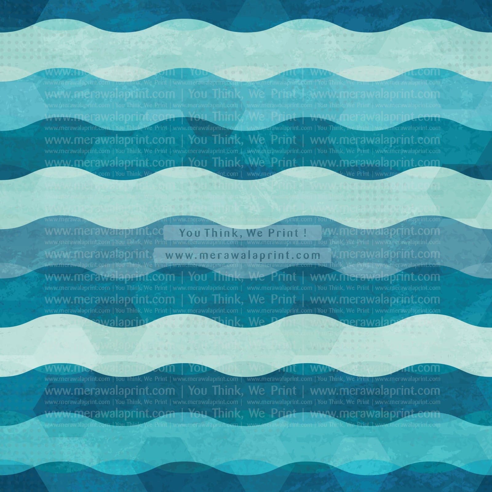 Abstract Multi-Coloured Waves – Overlapping Wave Wall Design, merawalaprint. mera wala print