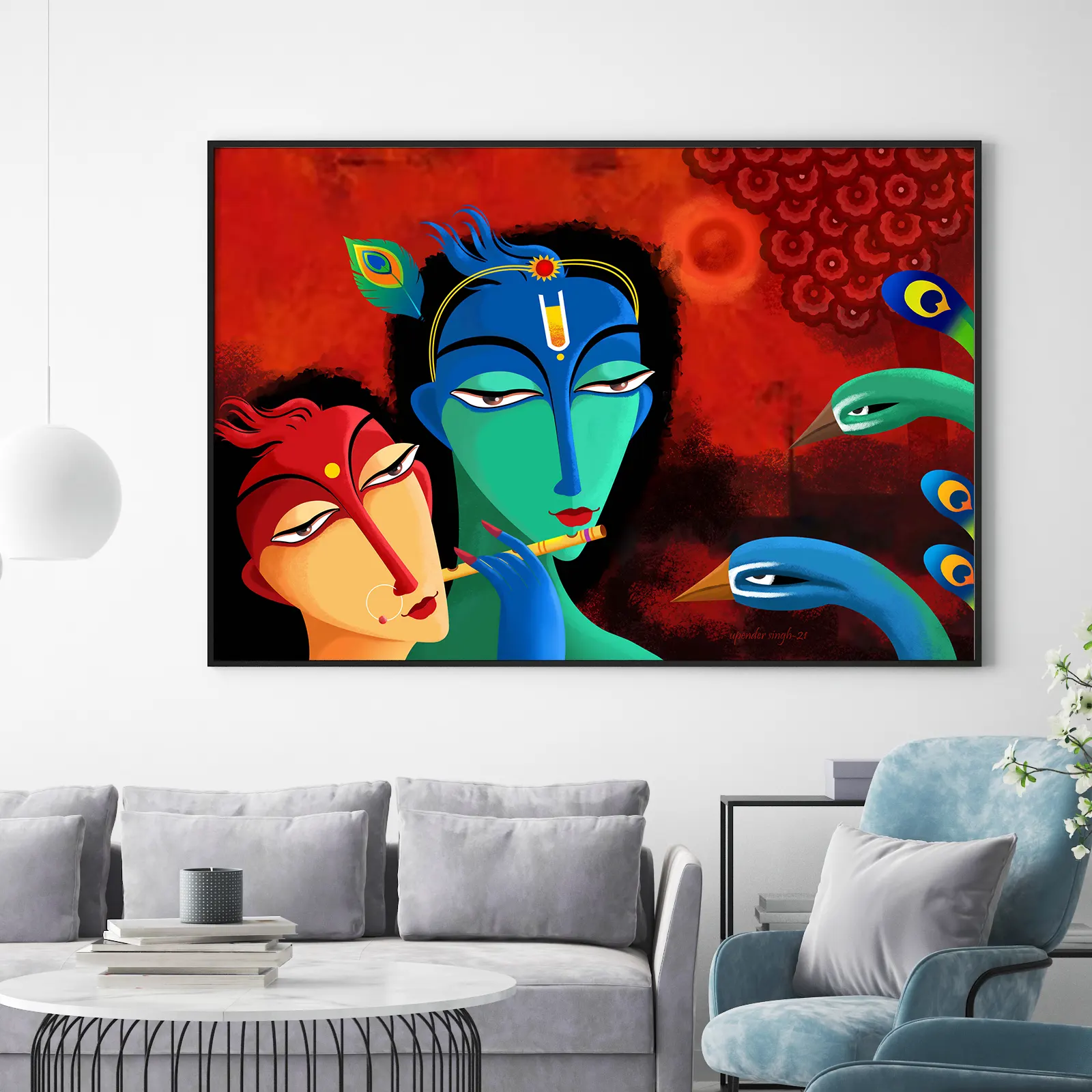 Radhe with krishna Spritual