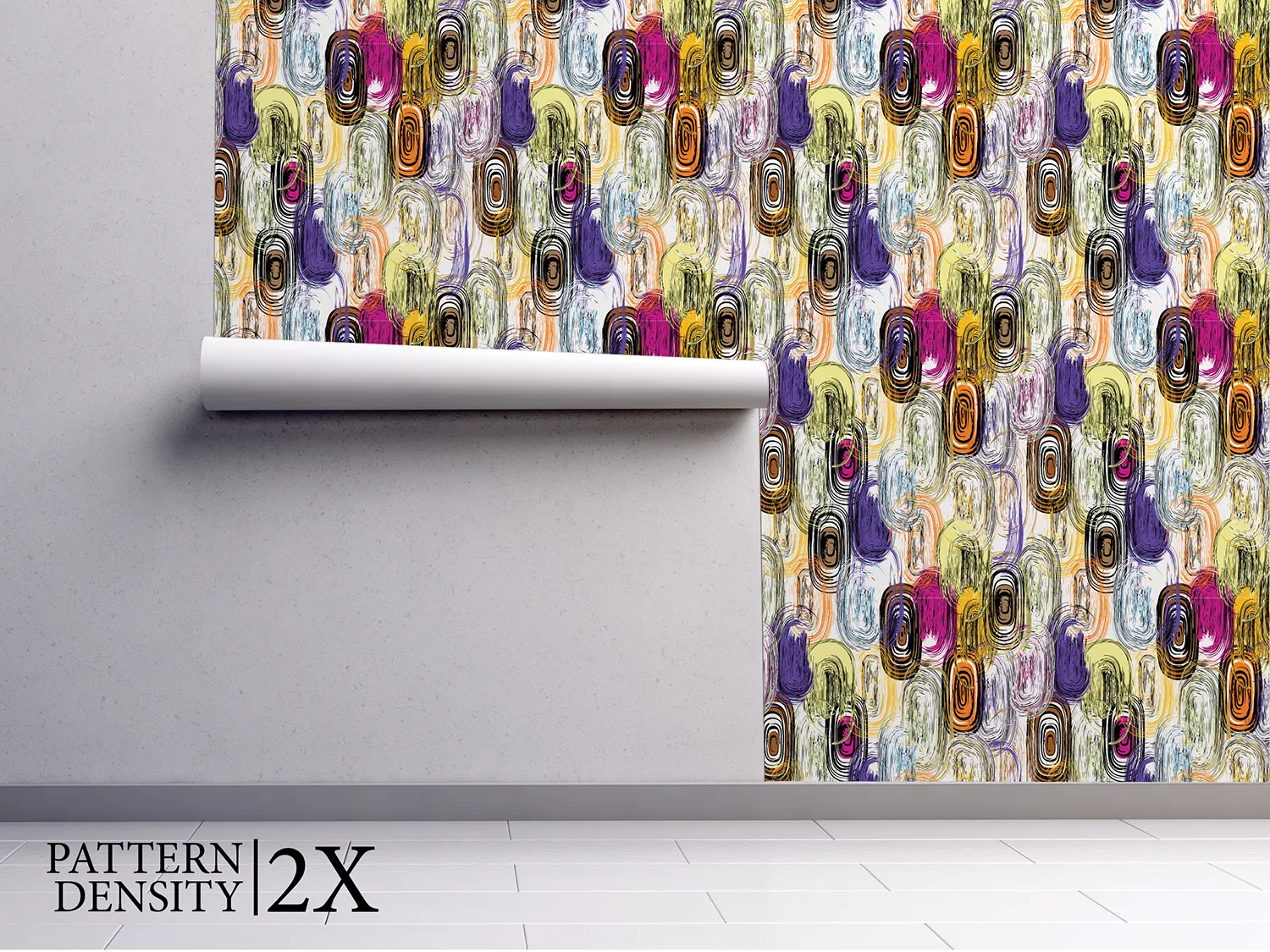 Oval Strokes Wallpaper – Grungy Seamless Background Pattern with Splashes, merawalaprint. mera wala print