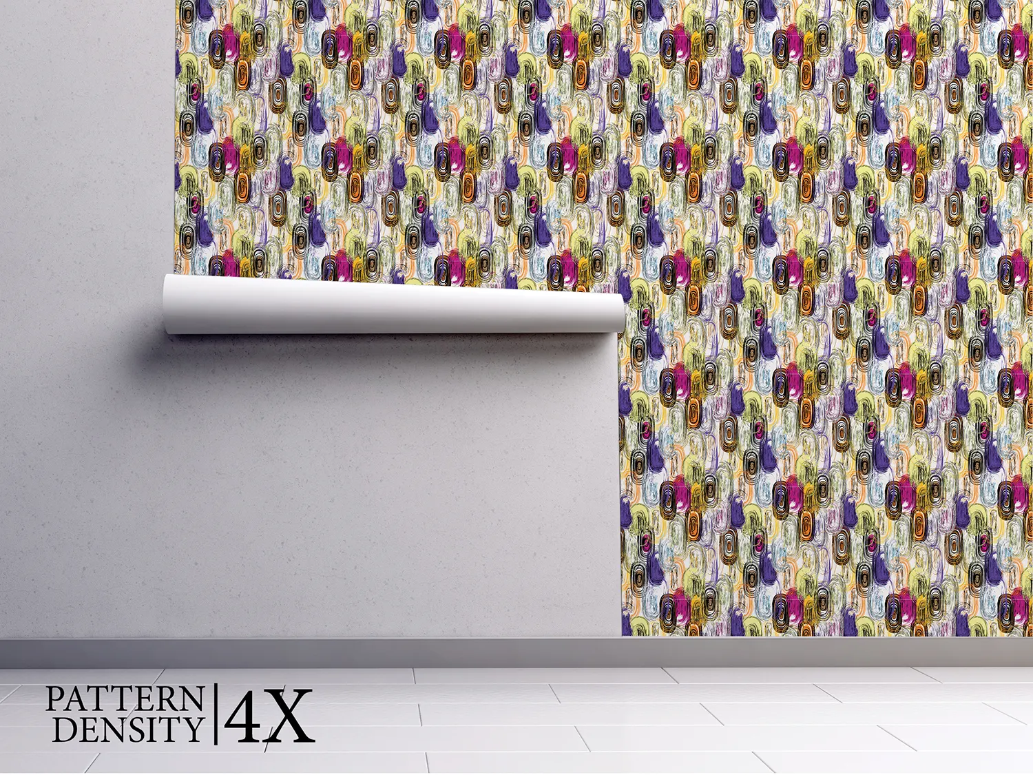 Oval Strokes Wallpaper – Grungy Seamless Background Pattern with Splashes, merawalaprint. mera wala print