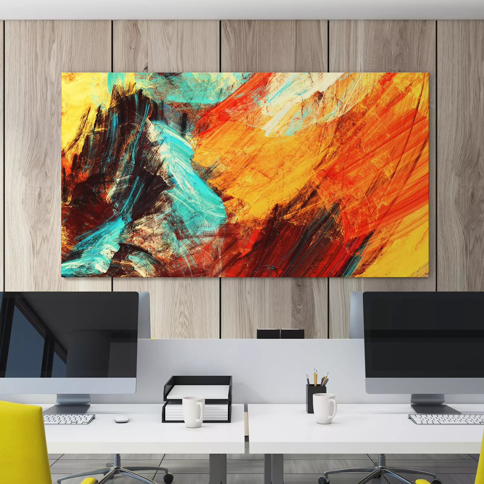 Bright artistic splashes