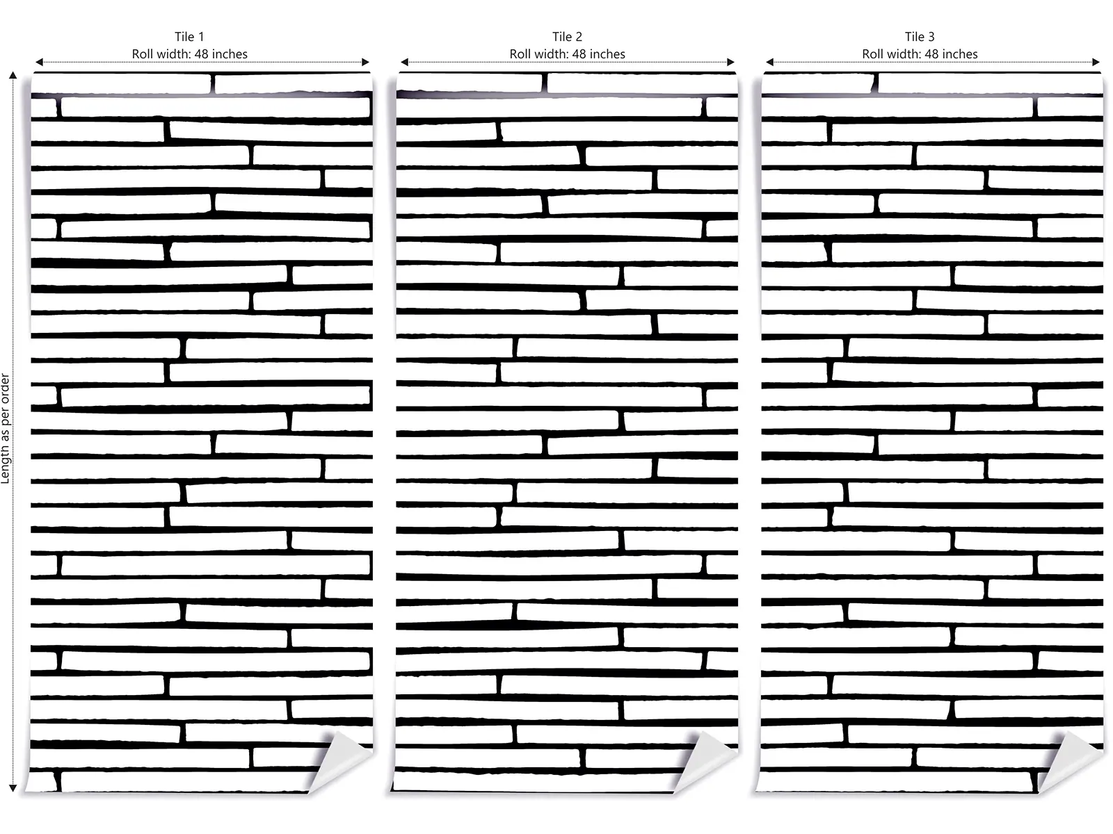 Realistic brick wall wallpaper custom printed by Mera Wala Print for stylish home and commercial decor.