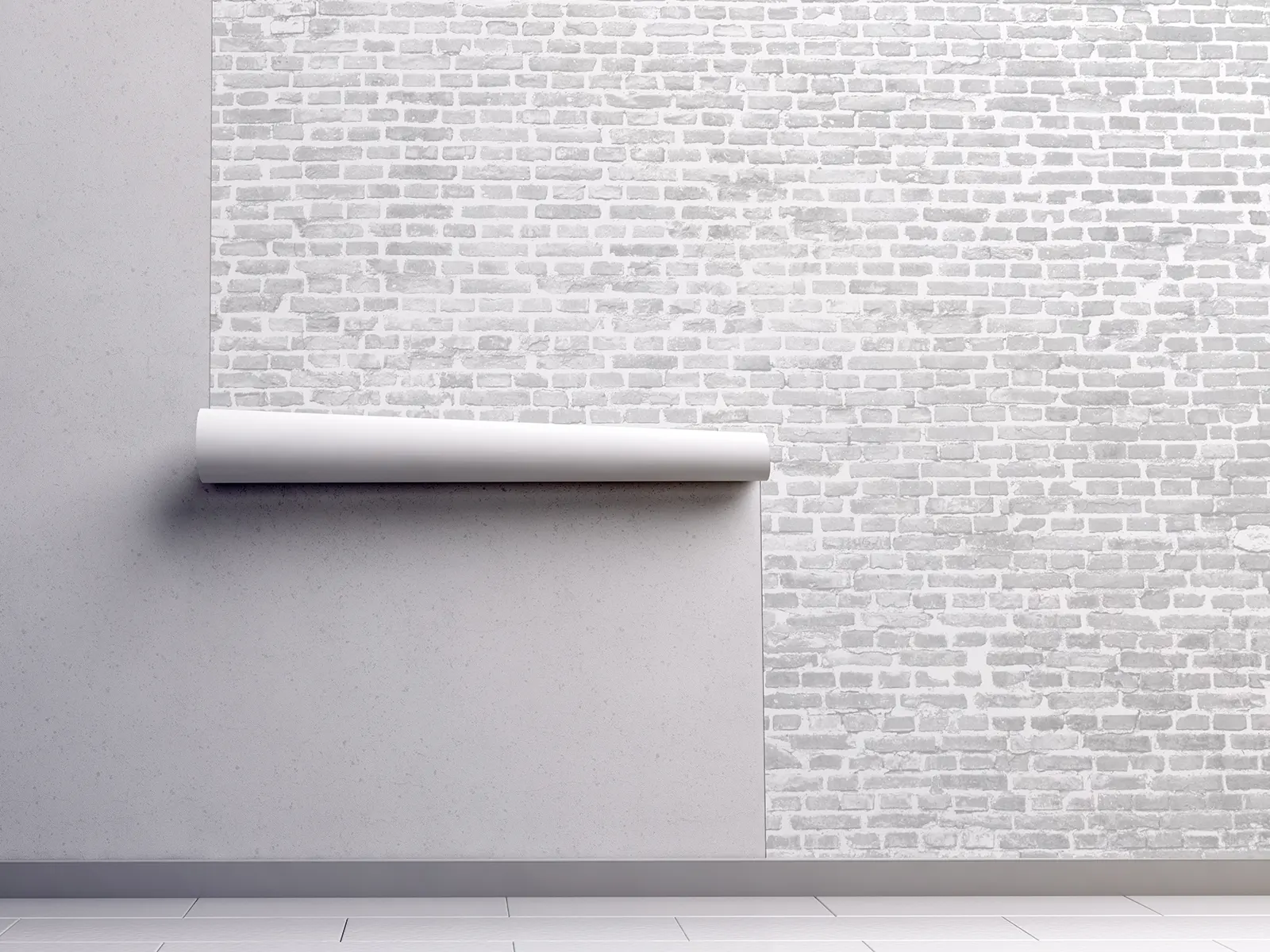 Realistic brick wall wallpaper custom printed by Mera Wala Print for stylish home and commercial decor.