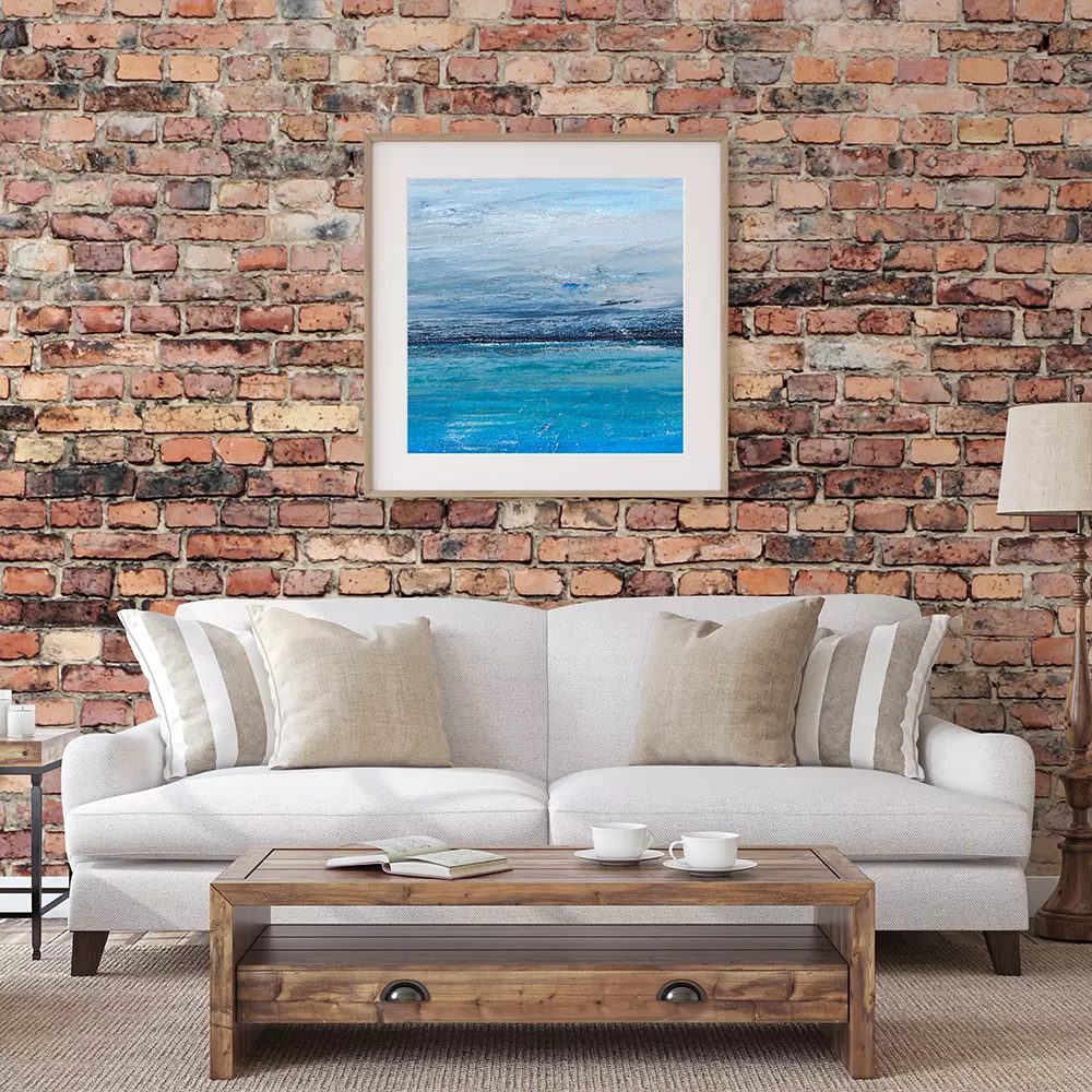 Realistic brick wall wallpaper custom printed by Mera Wala Print for stylish home and commercial decor.