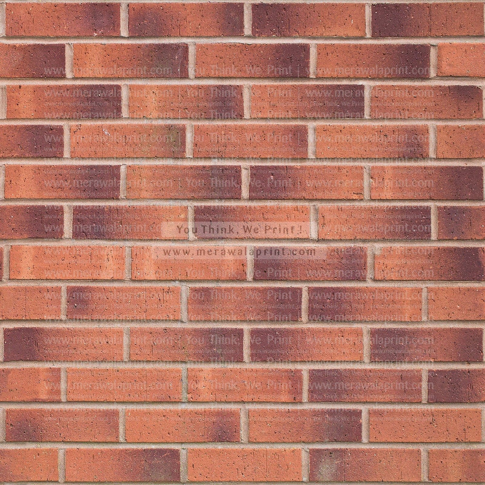 Realistic brick wall wallpaper custom printed by Mera Wala Print for stylish home and commercial decor.