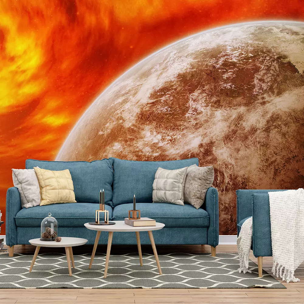 Sun exploding close to inhabited