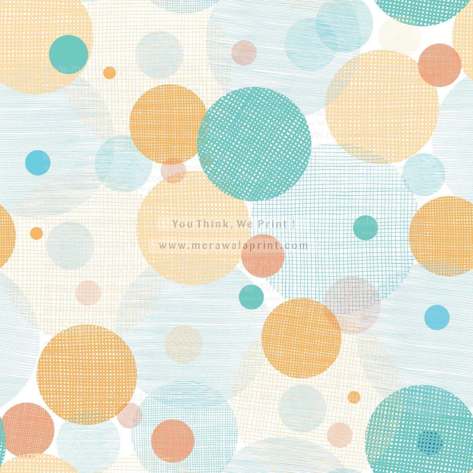 Mesh Dots Wallpaper – Abstract Seamless Pattern with Hand-Drawn Fabric Circles, merawalaprint. mera wala print