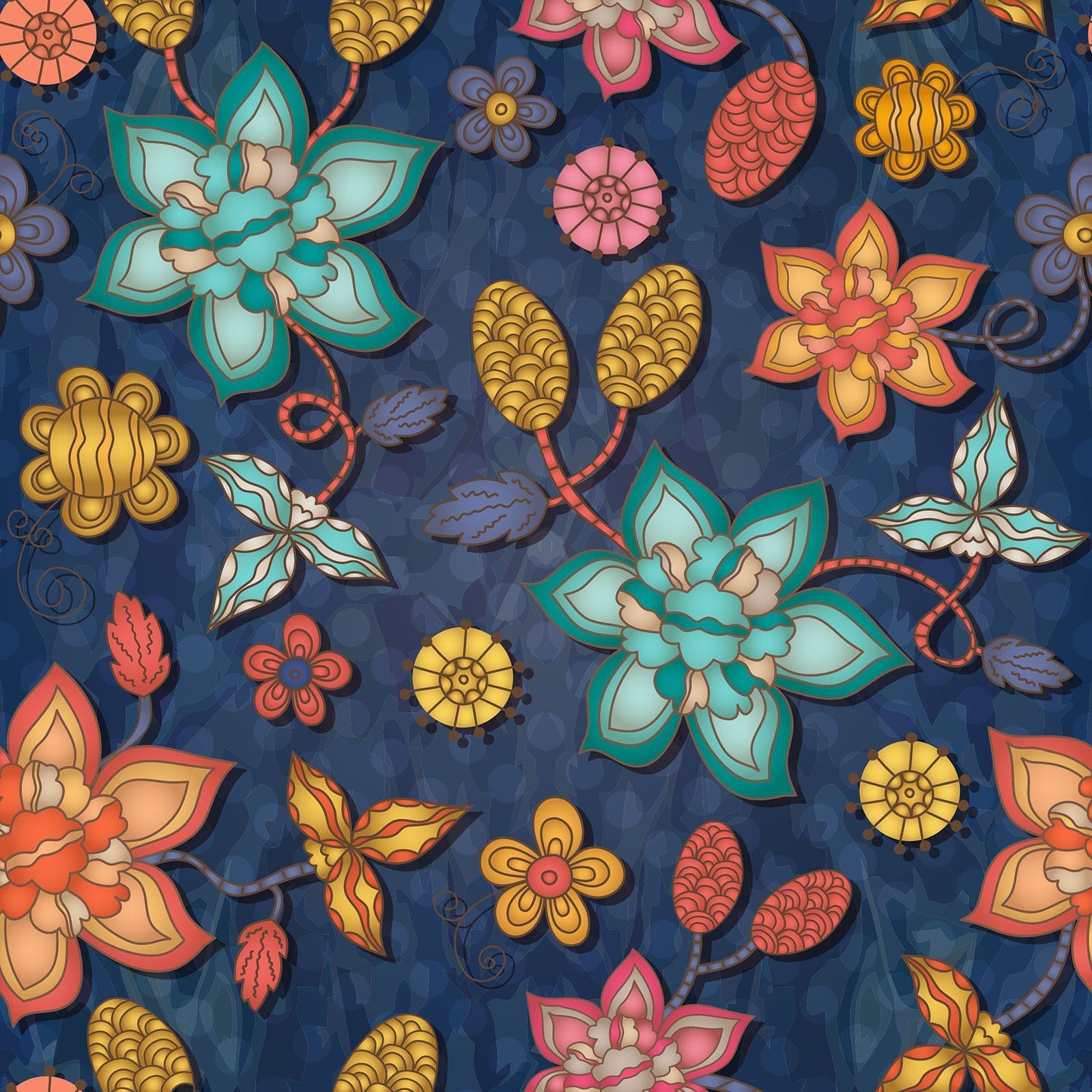 Abstract Floral seamless