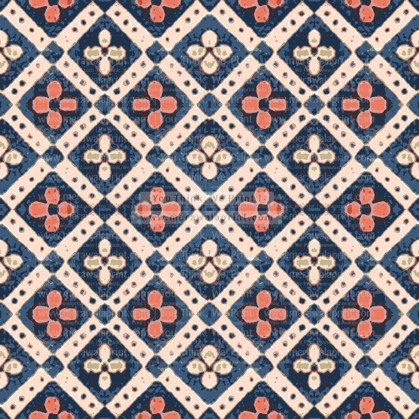 Ajrakh Pattern Design – Traditional Handcrafted Textile Art, merawalaprint. mera wala print