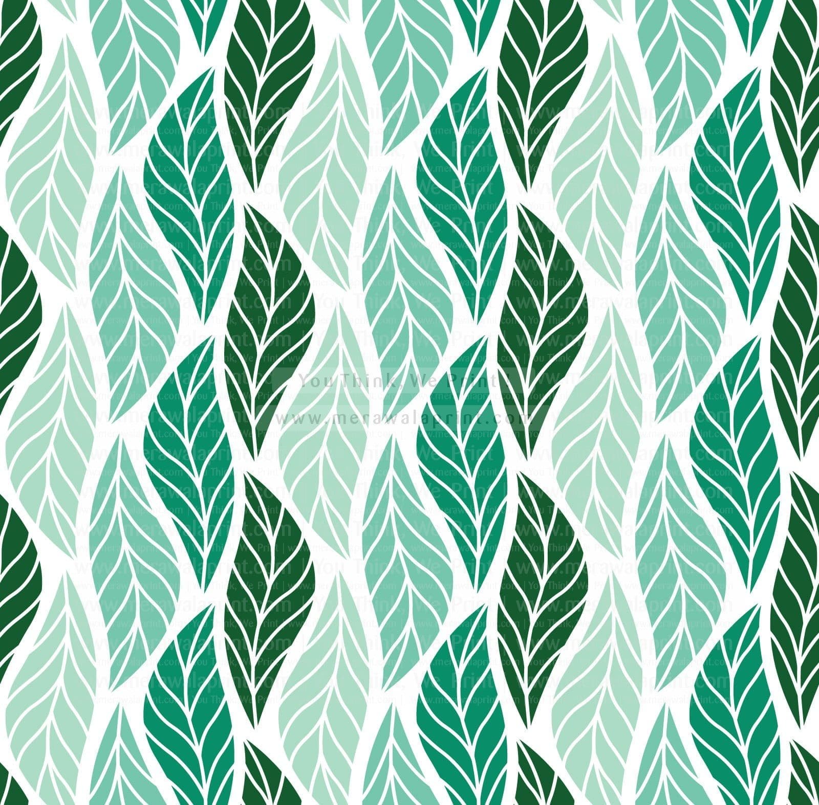 Vector Leaf Seamless Pattern Abstract leaves texture