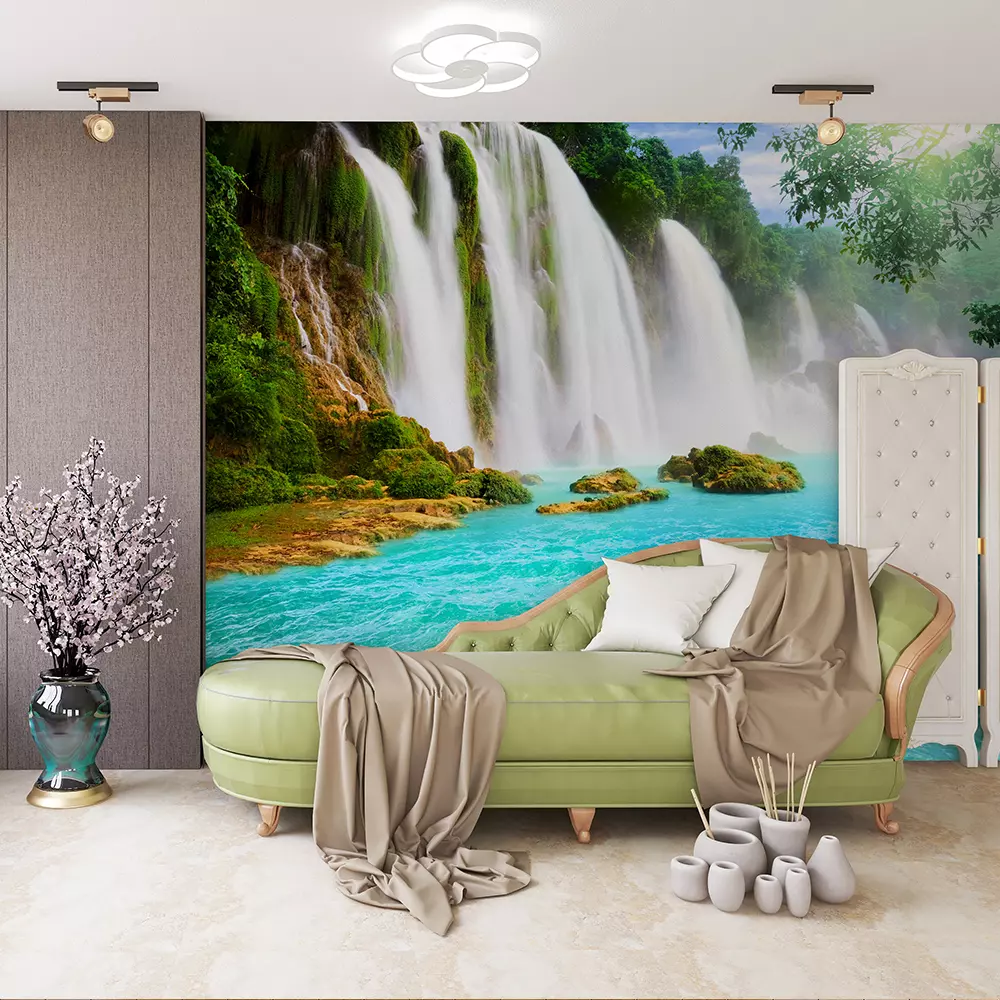 Waterfall in rainy season