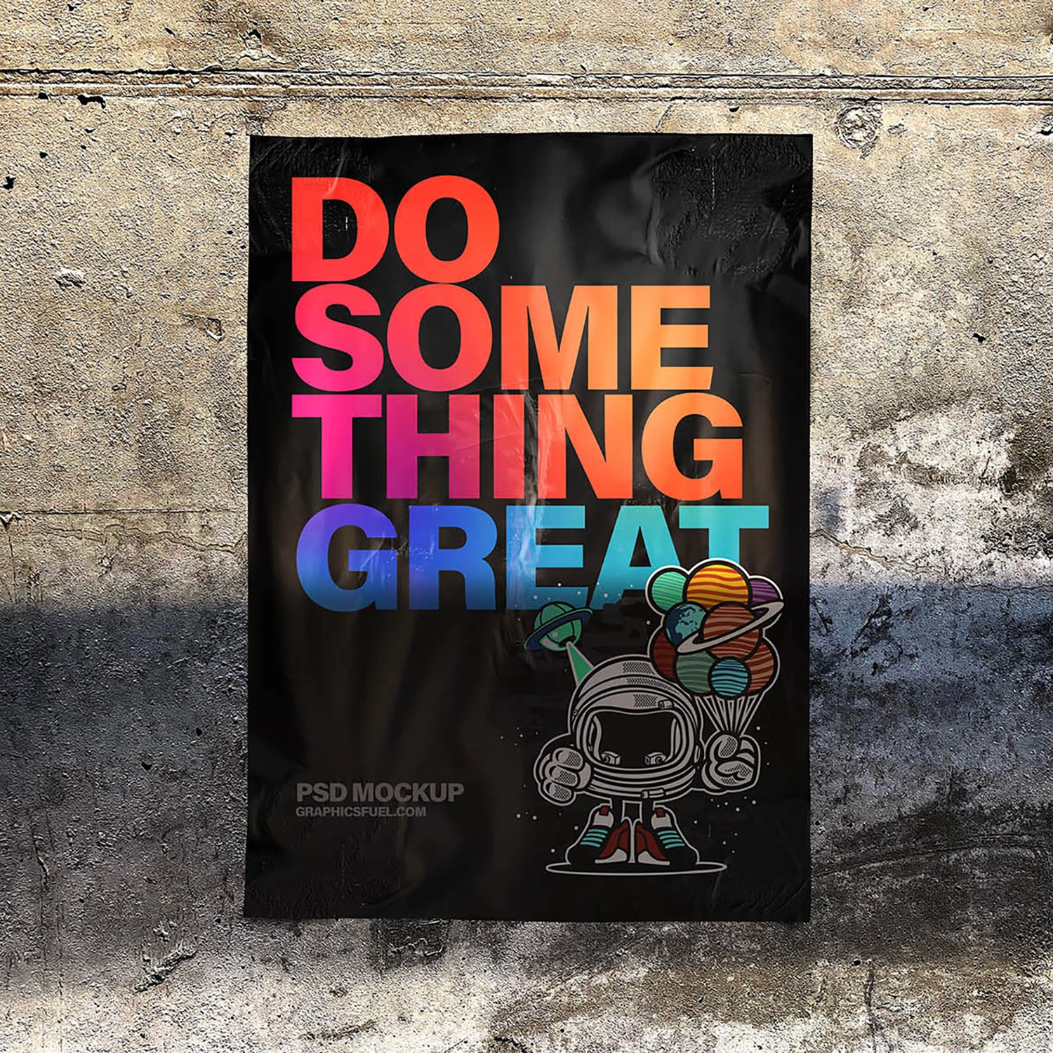 PVC-free non-woven poster material for indoor display printing